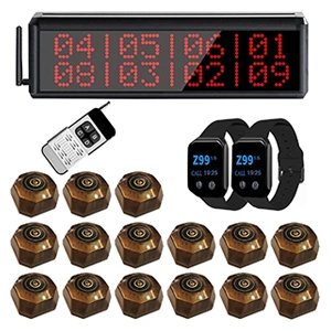 Wireless Restaurant Call System (15/16/40 Buttons)